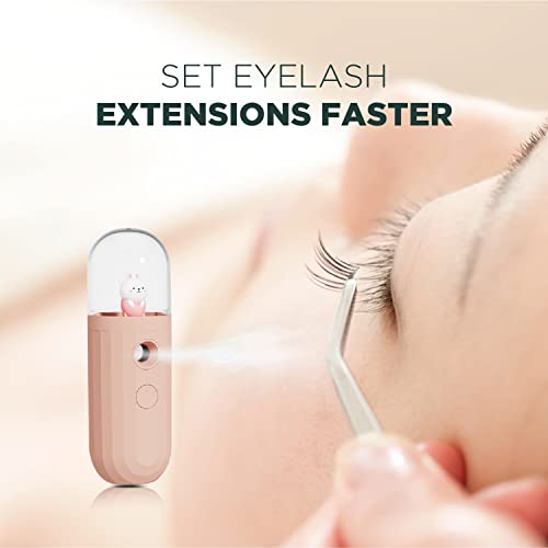 JIMISHA Nano Facial Mister Eyelash Extensions Mist Nebulizer Cool Mist Atomiz...