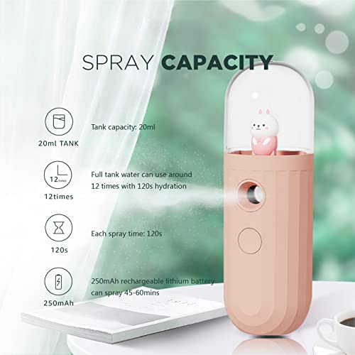 JIMISHA Nano Facial Mister Eyelash Extensions Mist Nebulizer Cool Mist Atomiz...