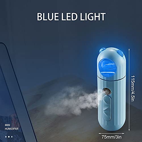 JIMITI Face Hydration with LED Light Facial Humidifier Nano Facial Sprayer US...