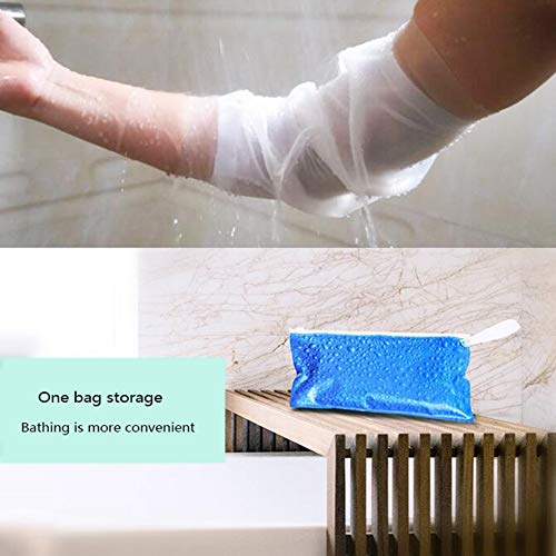 JIN Adult Kids Middle Arm Albow Shower Cast Cover Waterproof PICC Line Protec...