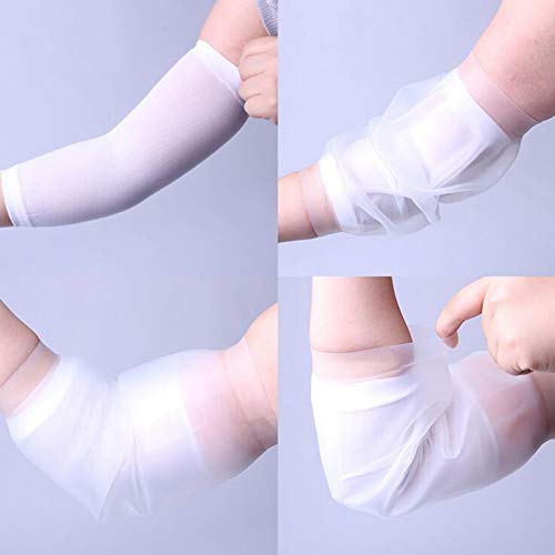 JIN Adult Kids Middle Arm Albow Shower Cast Cover Waterproof PICC Line Protec...