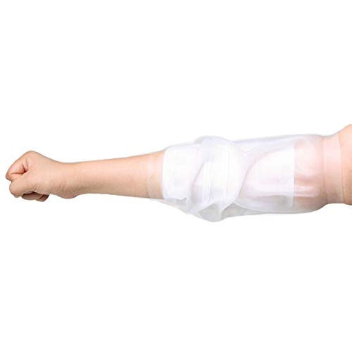 JIN Adult Kids Middle Arm Albow Shower Cast Cover Waterproof PICC Line Protec...