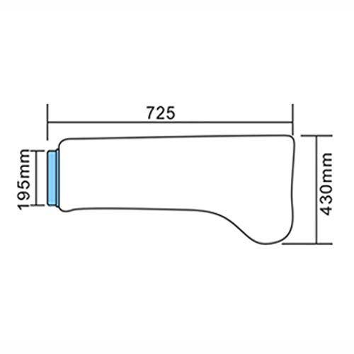 JIN Adult Leg Cast Covers Protector Wound Seal Tight Reusable Dry Bag for Inj...