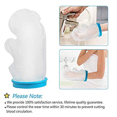 JIN Cast Cover for Shower Watertight Protection 100% Reusable Wound Burns Bar...