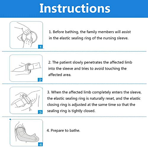 JIN Child Waterproof Cast Covers for Shower Bath Protector Reusable Cast Bag ...