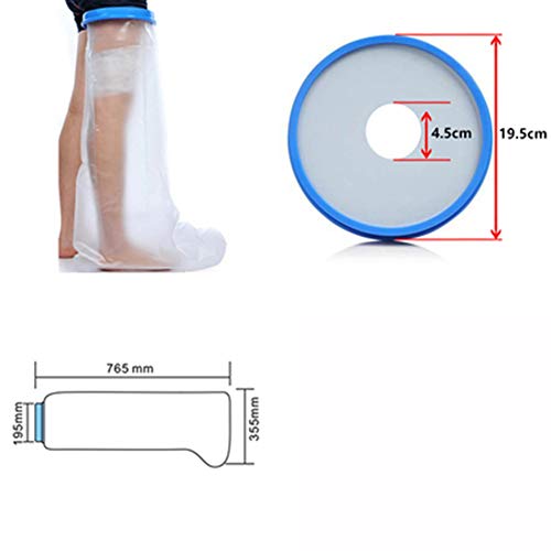 JIN Reusable Bandage Cover Keeps Casts Bandages Dry Cast Sleeve Bag Covers Wa...