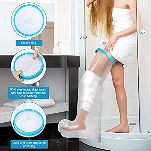 JIN Reusable Bandage Cover Keeps Casts Bandages Dry Cast Sleeve Bag Covers Wa...