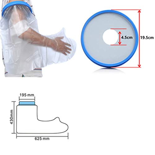 JIN Reusable Waterproof Cast Protector Hand Cast Cover for Shower Bathing for...