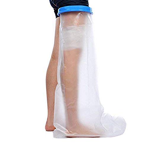 JIN Waterproof Leg Cast Cover for Shower Bath, Shower Cast Protector Watertig...