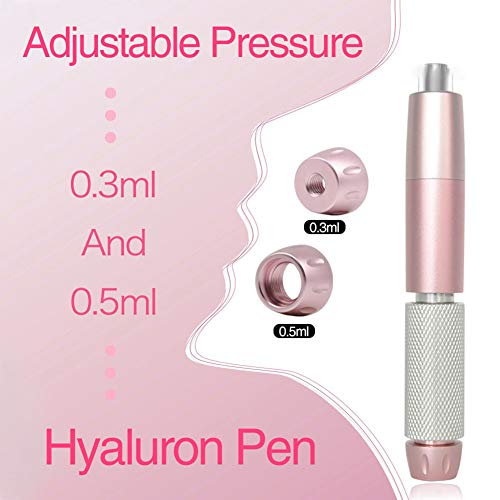 JINGBO 2 in 1 Hyaluron Pen, 0.3ML/0.5ML Hyaluronic Acid Syringe Pen Skin Care...