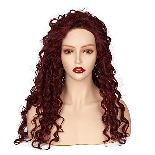 Realistic Female Mannequin Head With Shoulder Manikin Head Bust for Wigs Beau...