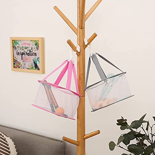 Jinhong 2pcs Hanging Mesh Drying Rack Basket 7.8 inch for Makeup Tools Cleani...