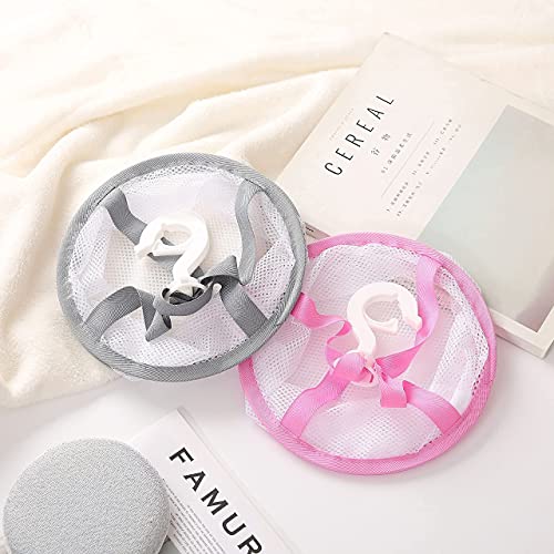 Jinhong 2pcs Hanging Mesh Drying Rack Basket 7.8 inch for Makeup Tools Cleani...