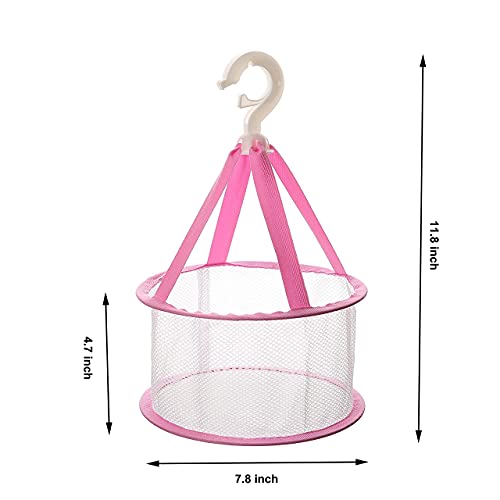 Jinhong 2pcs Hanging Mesh Drying Rack Basket 7.8 inch for Makeup Tools Cleani...