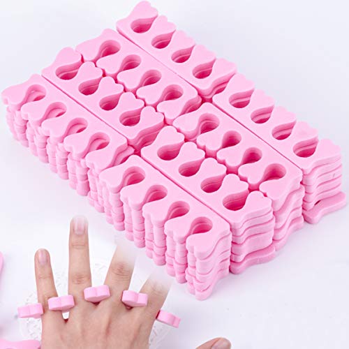 Jinxuny 50pcs Toe Separators Sponge Finger Divider Spacer Soft Foam Sponge Na...