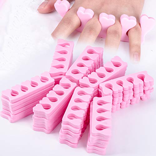 Jinxuny 50pcs Toe Separators Sponge Finger Divider Spacer Soft Foam Sponge Na...