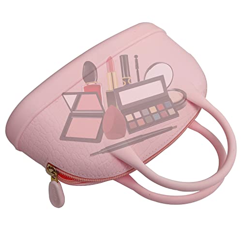 Jionkon Silicone Makeup Bag for Women ：Waterproof Cosmetic Bag for travel Fa...