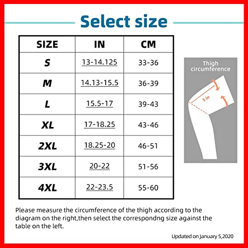 Copper Knee Brace for Arthritis Pain and Support-Copper knee sleeve Compressi...