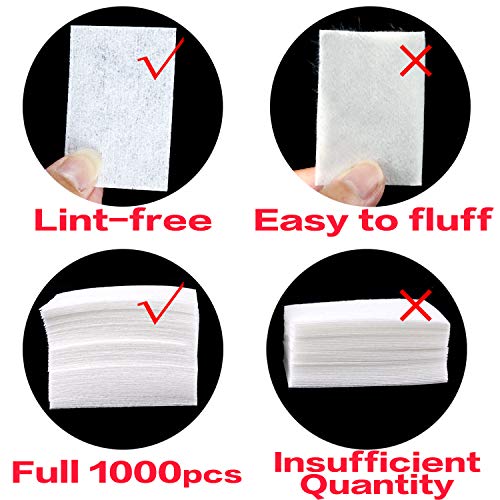 Jiulory Nail Polish Remover Clips Set 10 + 1000 PCS Soak Off Nail Gel Polish ...