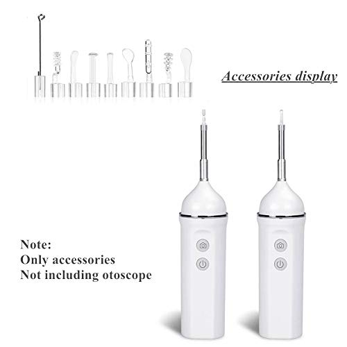 9PCS Earpick Spoon, Accessories for 3.9mm Diameter Otoscope - Metal Ear Spoon...