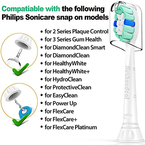Jiuzhoudeal Replacement Toothbrush Heads for Philips Sonicare: Toothbrush Hea...