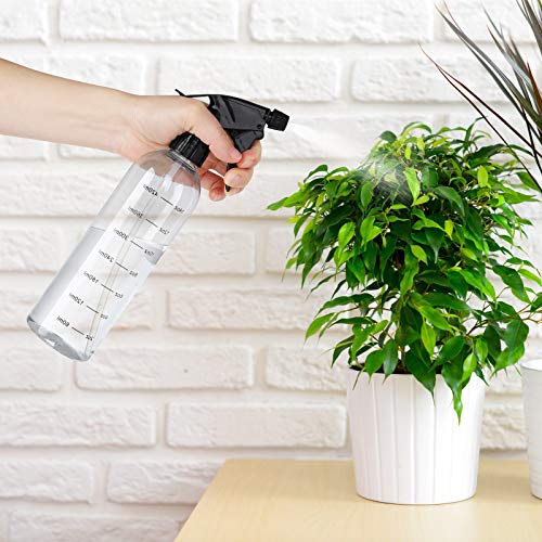 Empty Plastic Spray Bottles (5 pack) for Cleaning Solutions, Hair, Essential ...