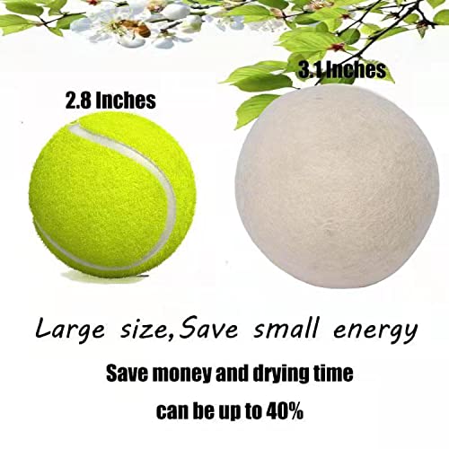 Jiwido Wool Dryer Balls Laundry Reusable Natural Organic Fabric Softener, Che...