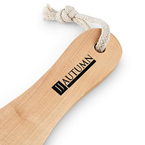 JJ Autumn Professional Foot File Callus Remover - Wooden Pedi Foot Scrubber F...