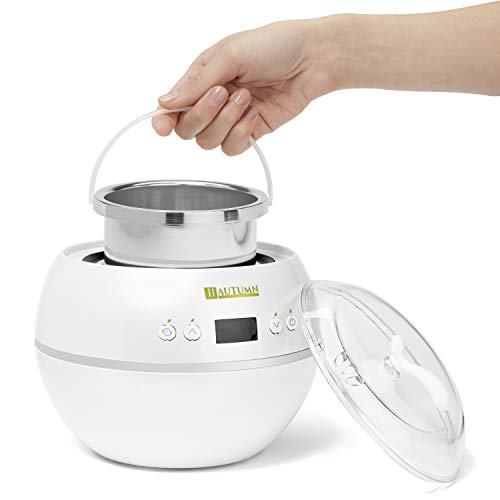 JJ Autumn Professional Wax Warmer for Hair Removal with Adjustable Time and T...