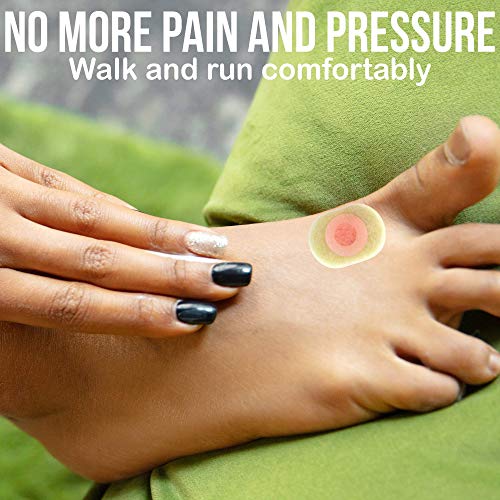 JJ CARE Corn Cushions [Box of 80] Corn Pads for Feet, Soft Felt Corn Pads for...