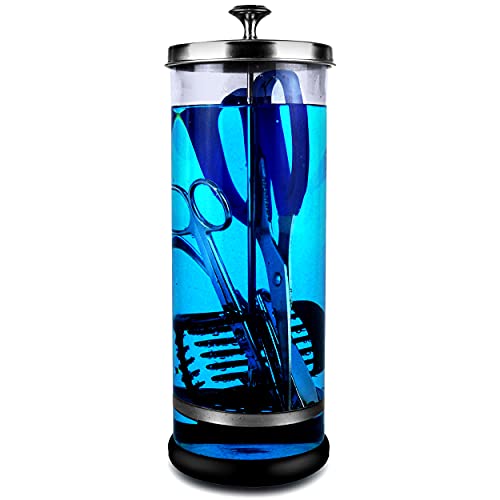 JJ CARE Disinfectant Jar (35 Oz) Disinfecting Jar with Removable Basket and S...