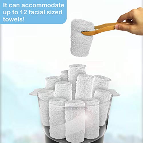 JJ CARE Hot Towel Warmer & Towel Steamer Portable for 12 Small Facial Towels,...