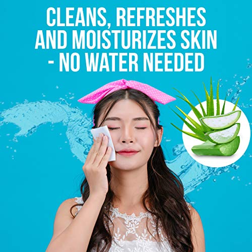 JJ CARE No Rinse Bathing Wipes for Adults, Disposable Shower Wipes (200 Count...