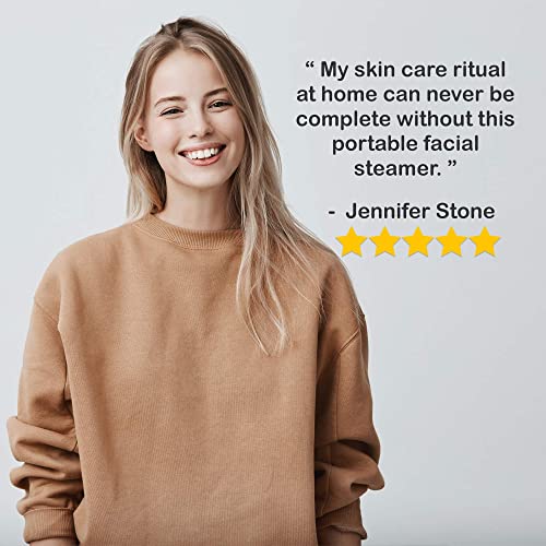 JJ CARE Tabletop Facial Steamer, Mini Facial Steamer for Salon and Spa, Ozone...