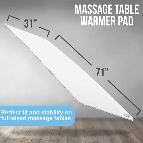 PREMIUM Massage Table Warmer - 31" x 71" with 5 Heat Settings, 12 Ft Cord and...