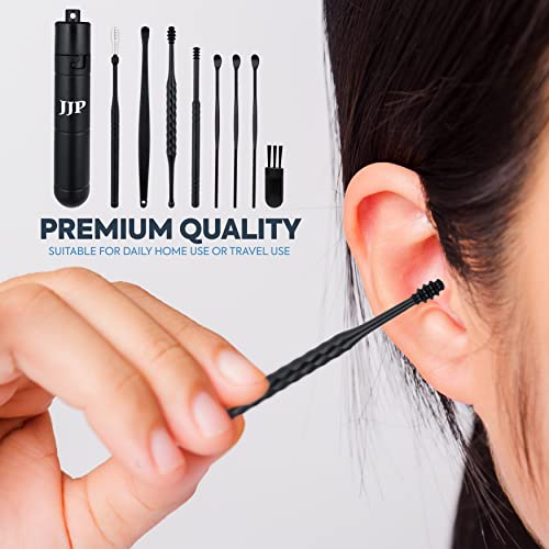 8 pcs Ear Pick, Ear Wax Removal Kit, plizer Homie Earwax Remover Set with Bru...