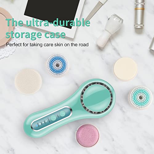 JLAA Electric Facial Cleansing Brush, Rechargeable IPX7 Waterproof Face Brush...