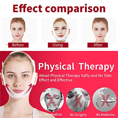 Face Slimming Strap, V Line Lifting Mask Double Chin Reducer Reusable Breatha...