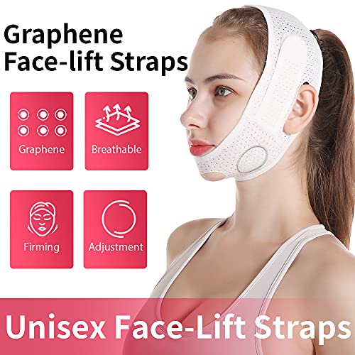 Face Slimming Strap, V Line Lifting Mask Double Chin Reducer Reusable Breatha...
