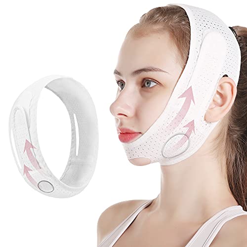 Face Slimming Strap, V Line Lifting Mask Double Chin Reducer Reusable Breatha...