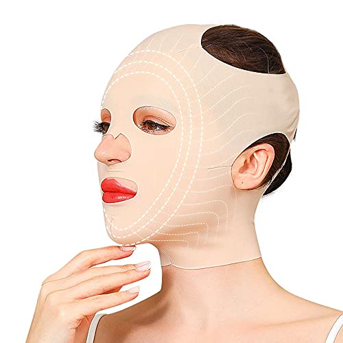 Full Face Lift Sleeping Belt, Reusable Facial Slimming Mask Cheek Chin Slimmi...