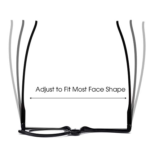 JM 2 Pairs Makeup Reading Glasses Magnifying Flip Down Cosmetic Readers for W...