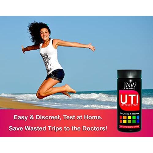 JNW Direct UTI Test Strips - 100 Urinary Tract Infection Urine Test Strips Ki...
