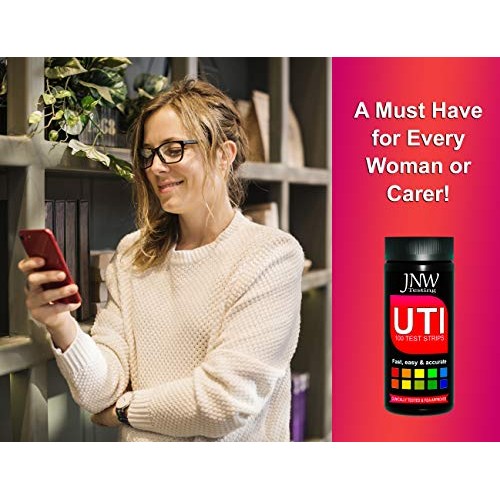 JNW Direct UTI Test Strips - 100 Urinary Tract Infection Urine Test Strips Ki...