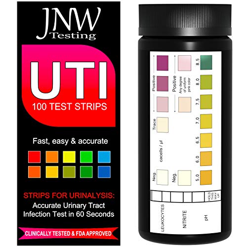 JNW Direct UTI Test Strips - 100 Urinary Tract Infection Urine Test Strips Ki...
