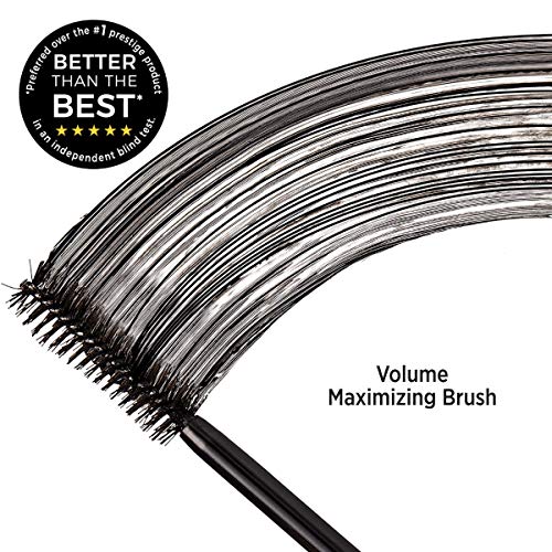 JOAH Lash UPrising Volumizing & Lengthening Washable Mascara, Blackest Black