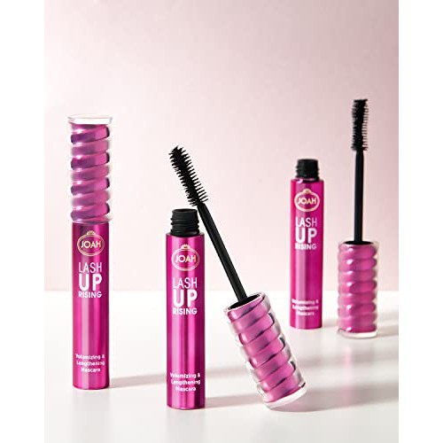 JOAH Lash UPrising Volumizing & Lengthening Washable Mascara, Blackest Black