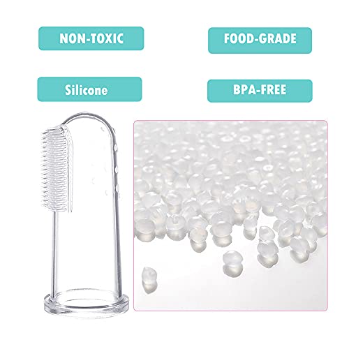 Baby Finger Toothbrush for Training Teething - Infant & Toddles & Lids Teeth ...