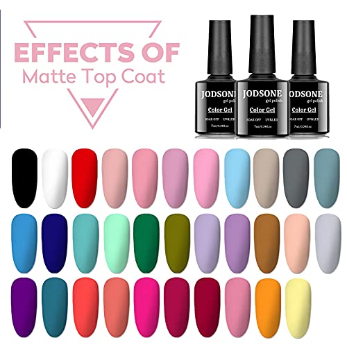 35 PCS Gel Nail Polish Kit with UV Light include 32 Colors Gel Polish Nail Ki...