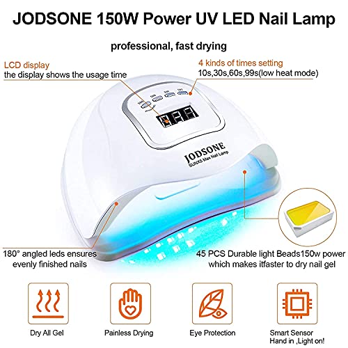 35 PCS Gel Nail Polish Kit with UV Light include 32 Colors Gel Polish Nail Ki...